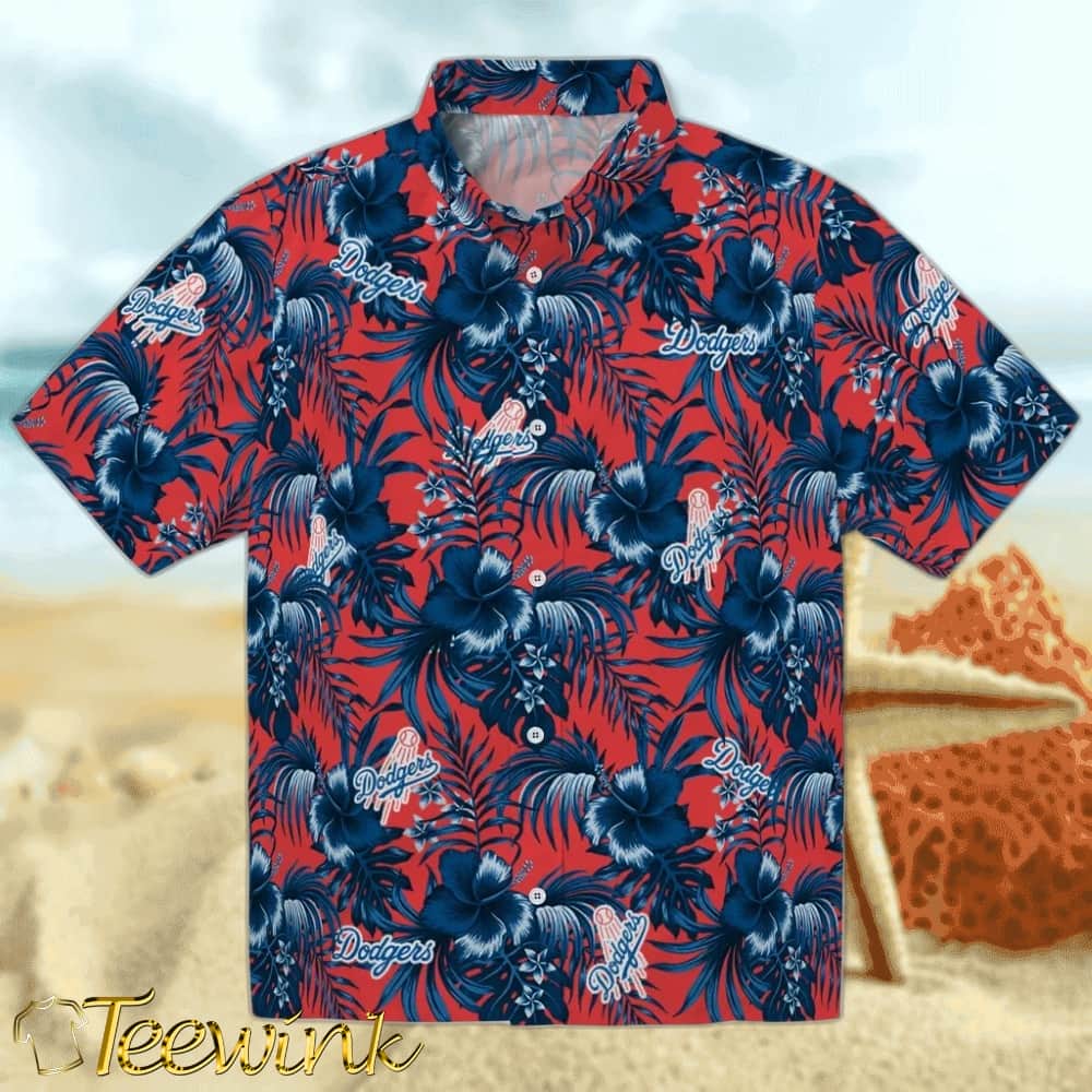 Los Angeles Dodgers Hawaiian Shirt – Hibiscus Exotic