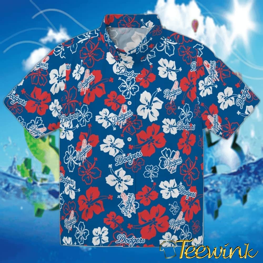 Los Angeles Dodgers Hawaiian Shirt – Hibiscus Flowers Los Angeles Dodgers Hawaiian Shirt – Hibiscus Flowers