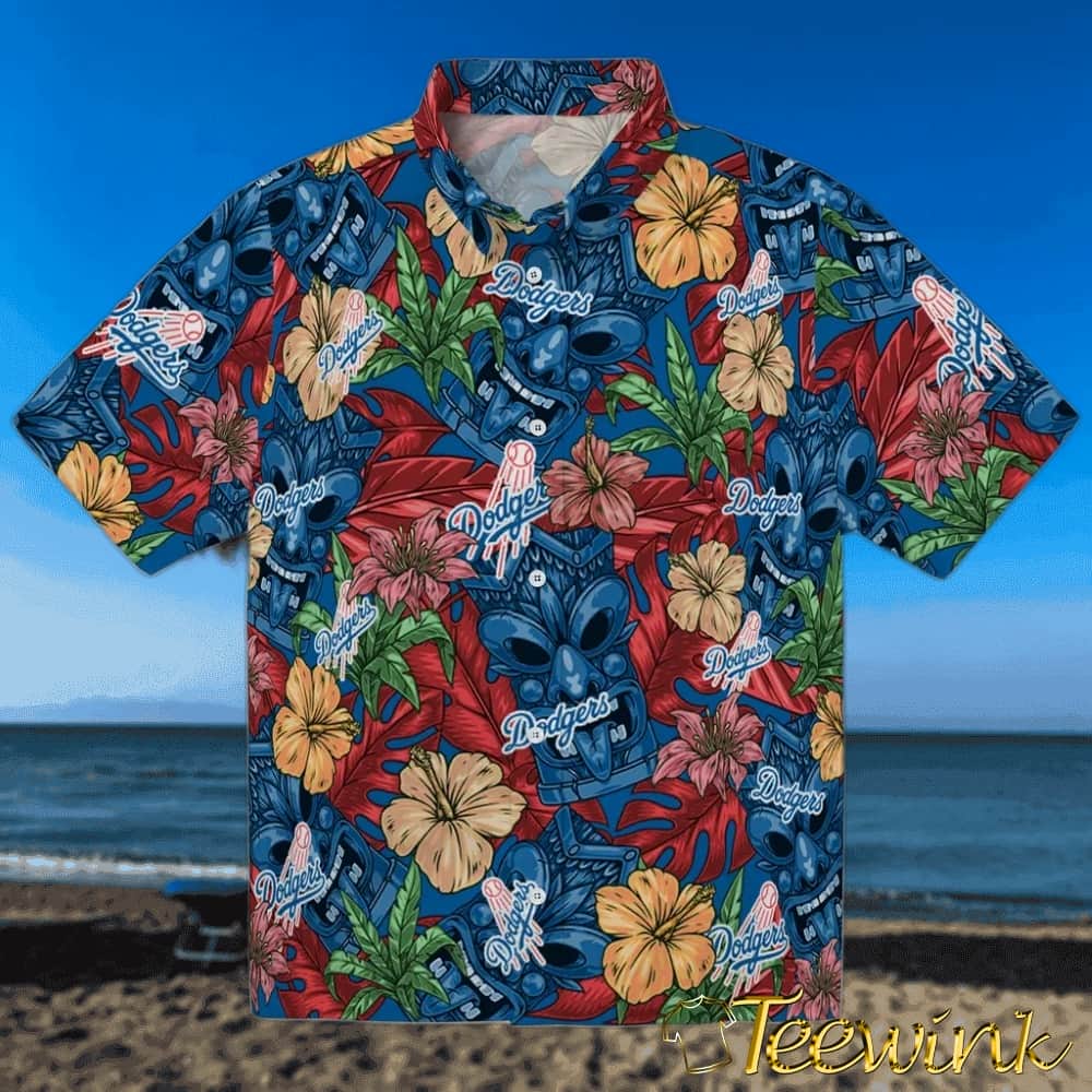 Los Angeles Dodgers Hawaiian Shirt – Hibiscus Tropics