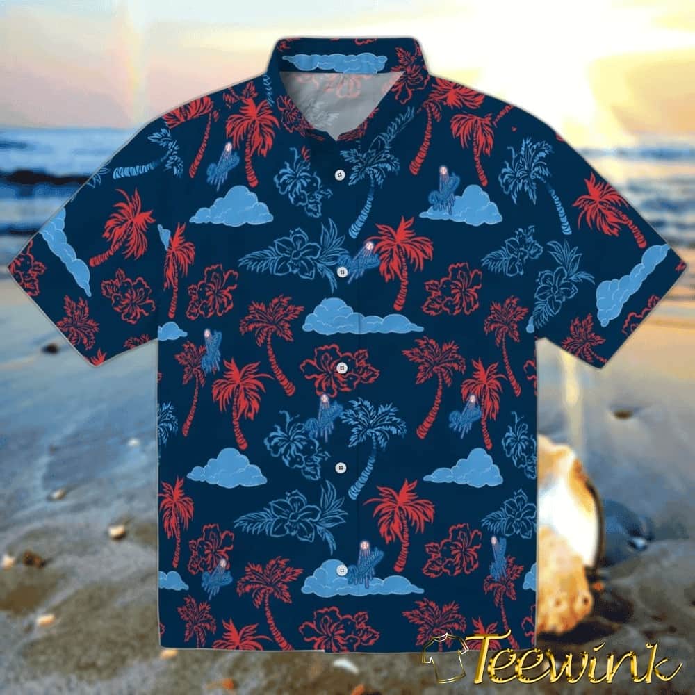 Los Angeles Dodgers Hawaiian Shirt – Palm Leaves