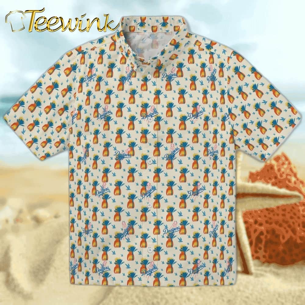 Los Angeles Dodgers Hawaiian Shirt – Pineapple Bouquet