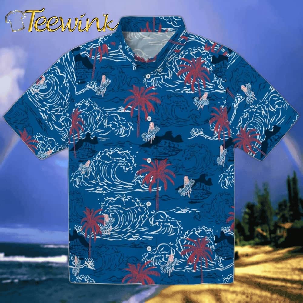 Los Angeles Dodgers Hawaiian Shirt – Vintage Palm Tree