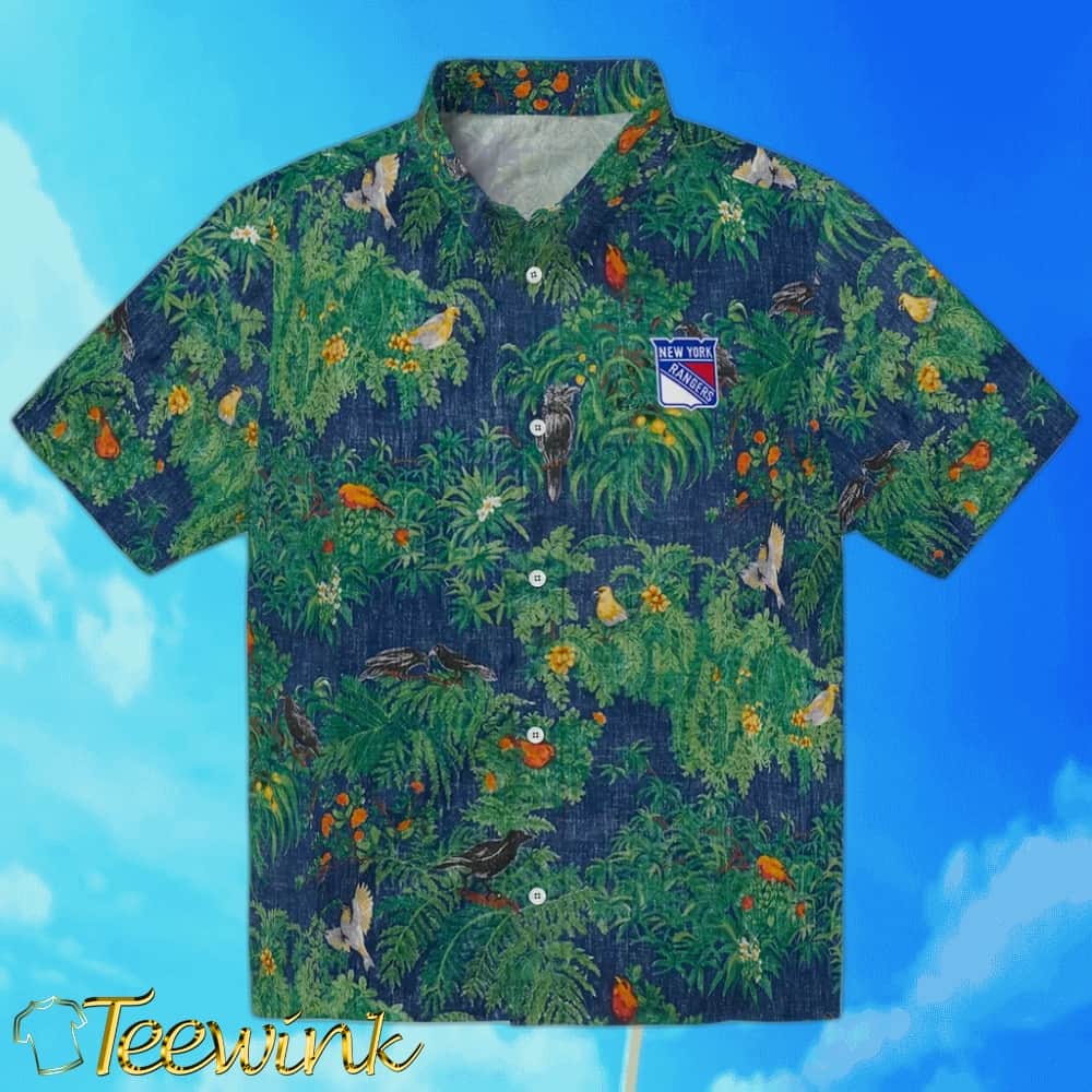 New York Rangers Hawaiian Shirt – Bird Canopy