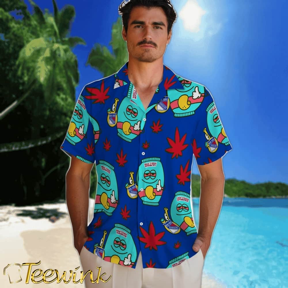 New York Rangers Hawaiian Shirt – Chill Vibe image 2 New York Rangers Hawaiian Shirt – Chill Vibe image 2