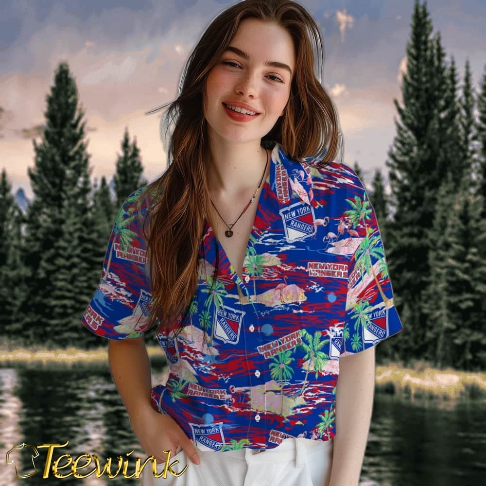 New York Rangers Hawaiian Shirt – Hawaii Island image 4 New York Rangers Hawaiian Shirt – Hawaii Island image 4