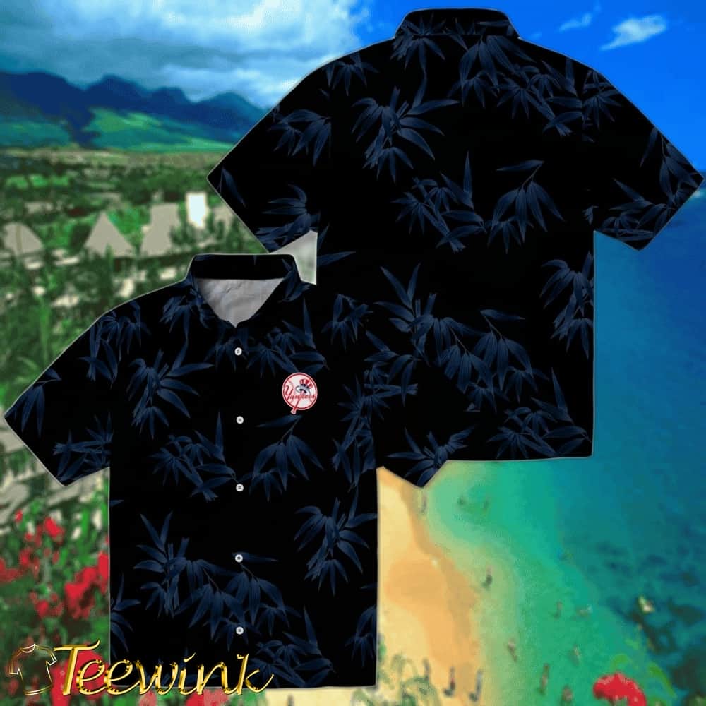 New York Yankees Hawaiian Shirt – Bamboo Branches image 3 New York Yankees Hawaiian Shirt – Bamboo Branches image 3