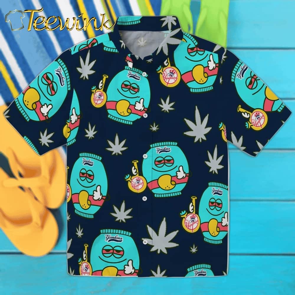 New York Yankees Hawaiian Shirt – Brilliant Hibiscus Garden New York Yankees Hawaiian Shirt – Brilliant Hibiscus Garden
