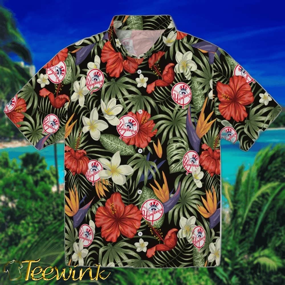 New York Yankees Hawaiian Shirt – Hawaii Floral Hibiscus