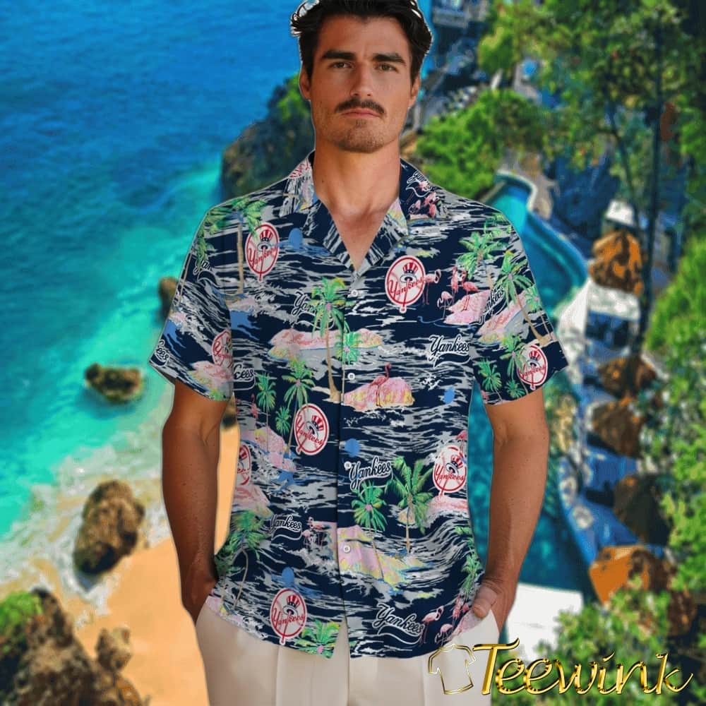 New York Yankees Hawaiian Shirt – Hawaii Island image 2 New York Yankees Hawaiian Shirt – Hawaii Island image 2