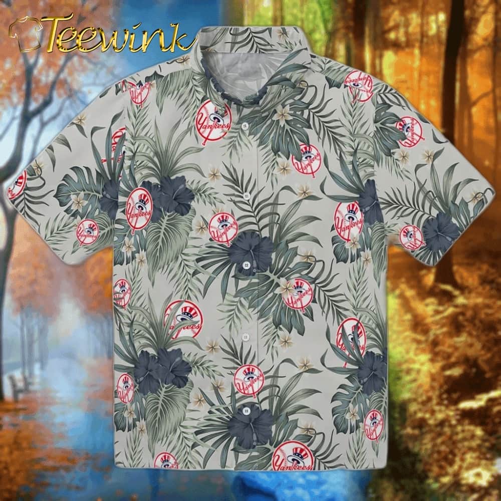 New York Yankees Hawaiian Shirt – Hibiscus Designs