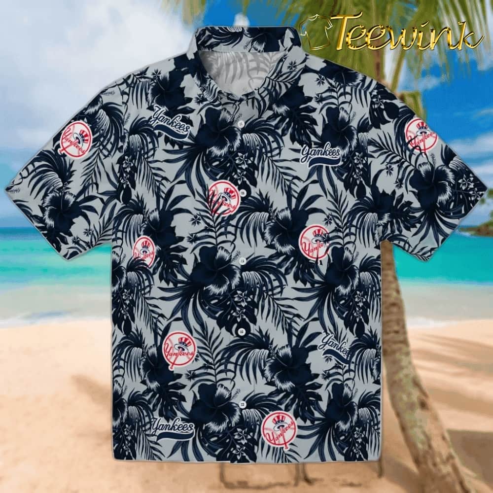 New York Yankees Hawaiian Shirt – Hibiscus Exotic