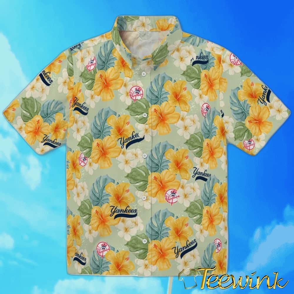 New York Yankees Hawaiian Shirt – Hibiscus Mood