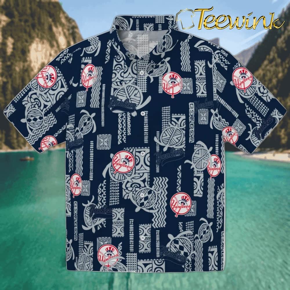 New York Yankees Hawaiian Shirt – Simpsons Christmas New York Yankees Hawaiian Shirt – Simpsons Christmas