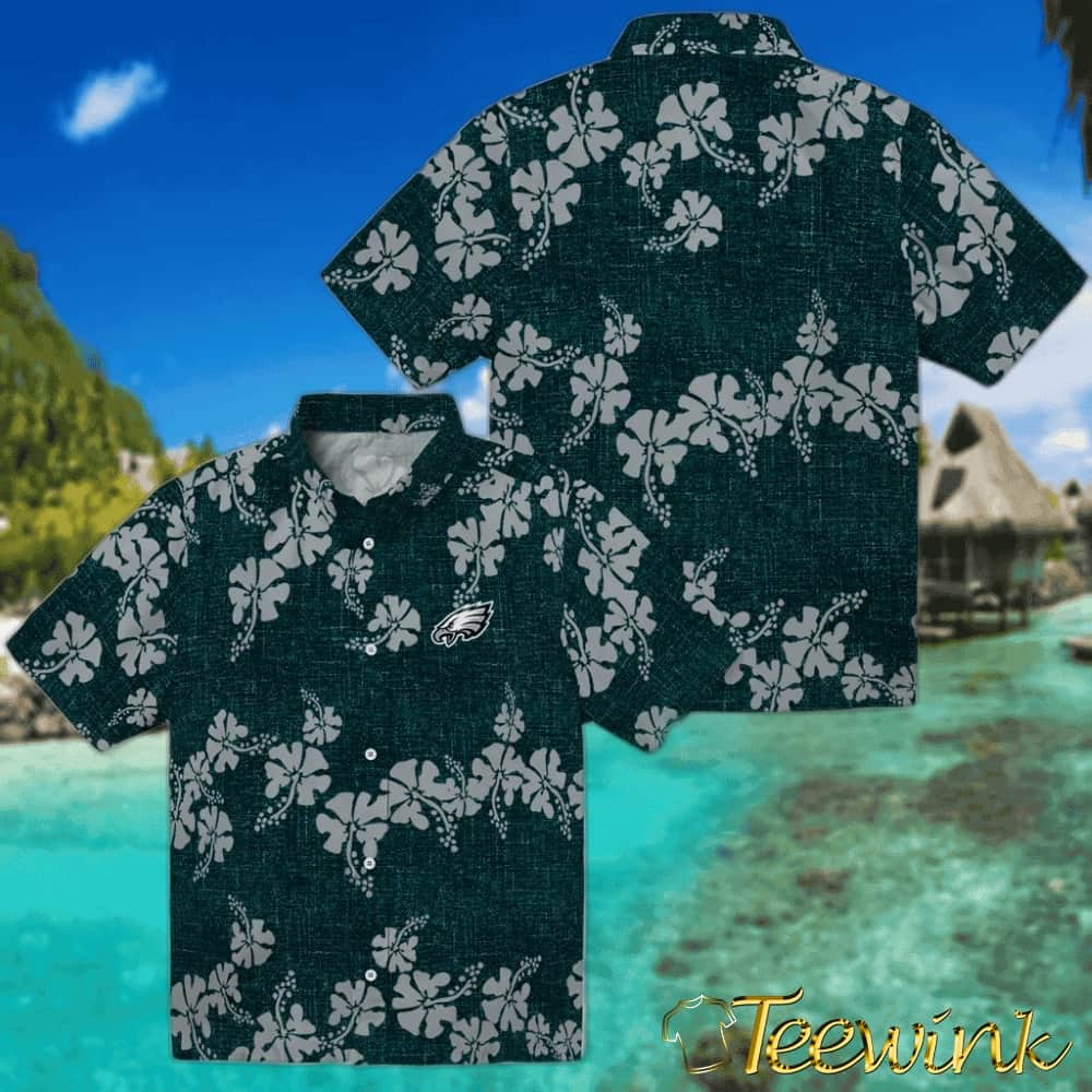 Philadelphia Eagles Hawaiian Shirt – 50th State Flower image 3 Philadelphia Eagles Hawaiian Shirt – 50th State Flower image 3