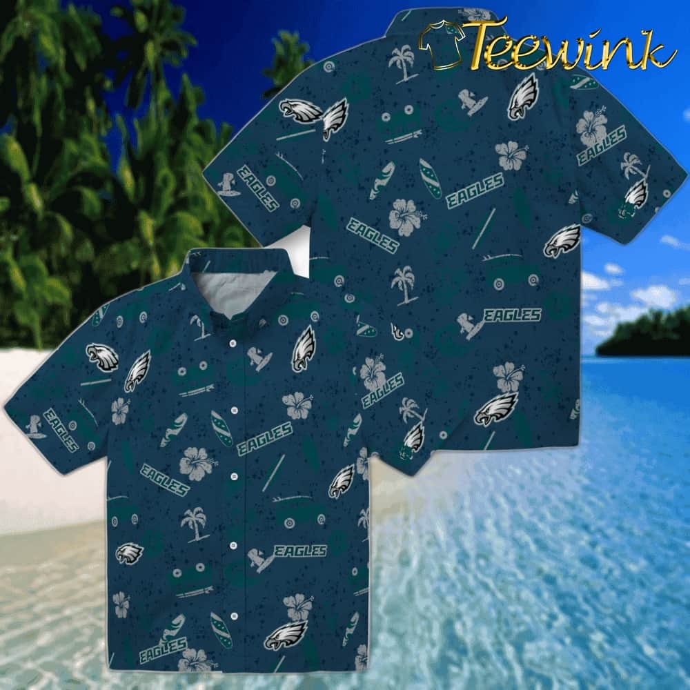Philadelphia Eagles Hawaiian Shirt – Beach Vibe image 3 Philadelphia Eagles Hawaiian Shirt – Beach Vibe image 3