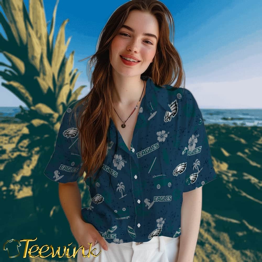 Philadelphia Eagles Hawaiian Shirt – Beach Vibe image 4 Philadelphia Eagles Hawaiian Shirt – Beach Vibe image 4
