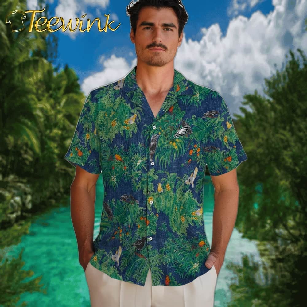 Philadelphia Eagles Hawaiian Shirt – Bird Canopy image 2 Philadelphia Eagles Hawaiian Shirt – Bird Canopy image 2