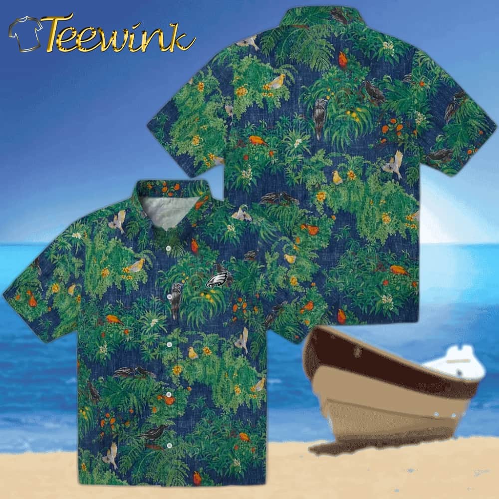 Philadelphia Eagles Hawaiian Shirt – Bird Canopy image 3 Philadelphia Eagles Hawaiian Shirt – Bird Canopy image 3