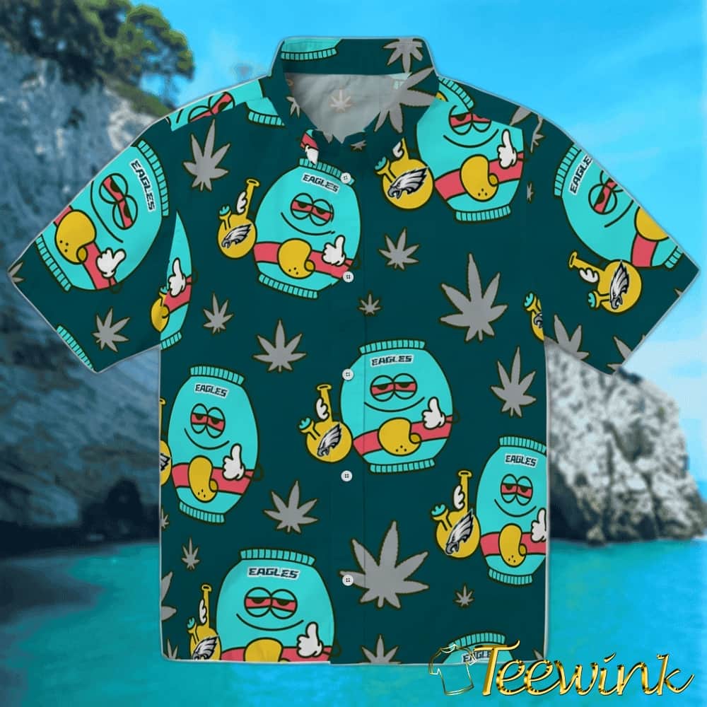 Philadelphia Eagles Hawaiian Shirt – Flamingo and Hibiscus Philadelphia Eagles Hawaiian Shirt – Flamingo and Hibiscus