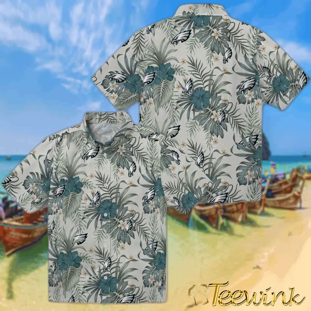 Philadelphia Eagles Hawaiian Shirt – Hibiscus Designs image 3 Philadelphia Eagles Hawaiian Shirt – Hibiscus Designs image 3
