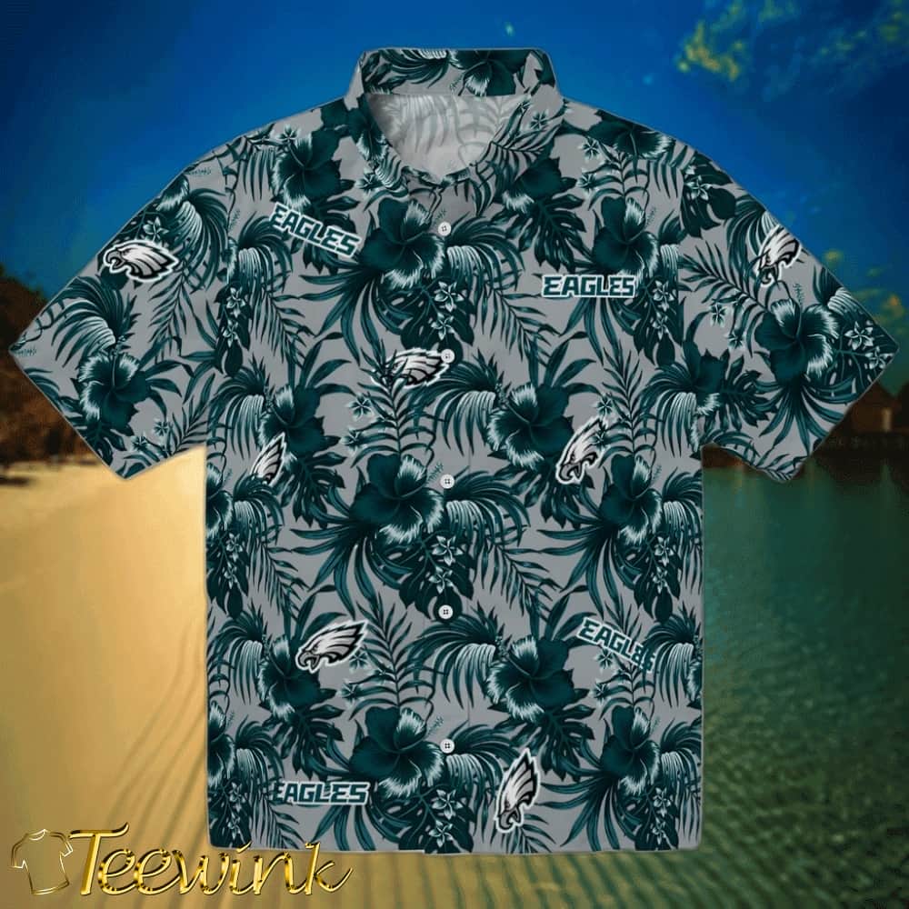 Philadelphia Eagles Hawaiian Shirt – Hibiscus Exotic