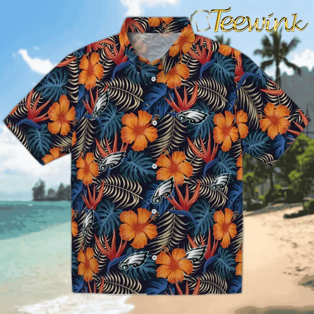 Philadelphia Eagles Hawaiian Shirt – Hibiscus Flowers Philadelphia Eagles Hawaiian Shirt – Hibiscus Flowers