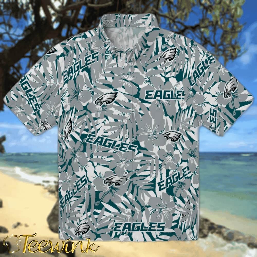 Philadelphia Eagles Hawaiian Shirt – Hibiscus Seaside Philadelphia Eagles Hawaiian Shirt – Hibiscus Seaside