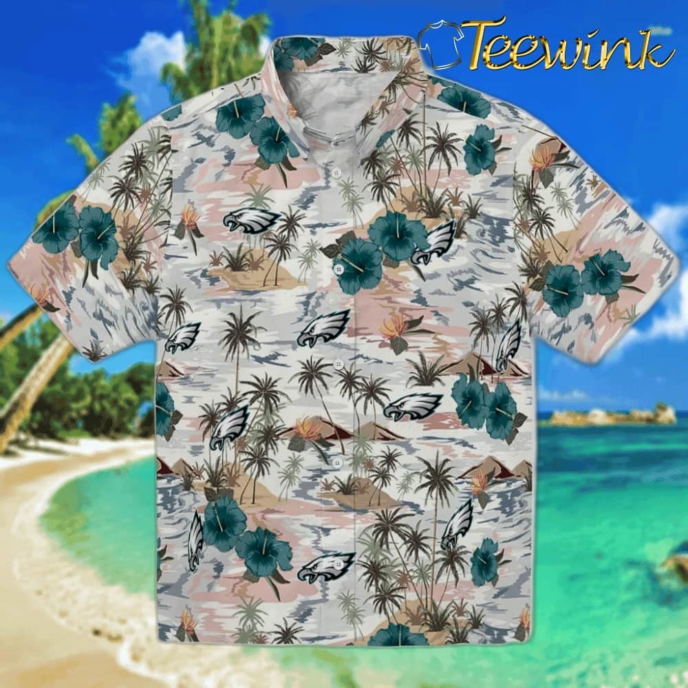 Philadelphia Eagles Hawaiian Shirt – Hibiscus Tiki Jungle Philadelphia Eagles Hawaiian Shirt – Hibiscus Tiki Jungle