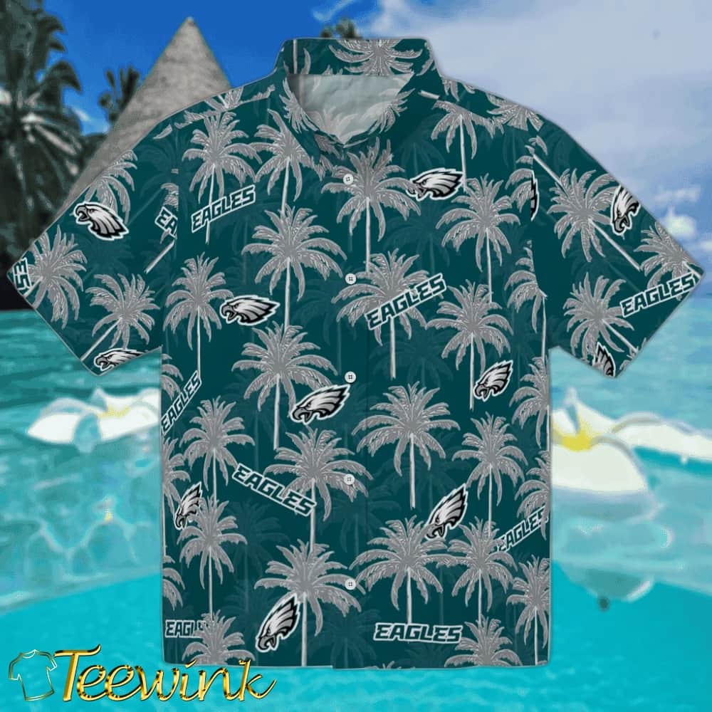 Philadelphia Eagles Hawaiian Shirt – Palm Tree Island Philadelphia Eagles Hawaiian Shirt – Palm Tree Island