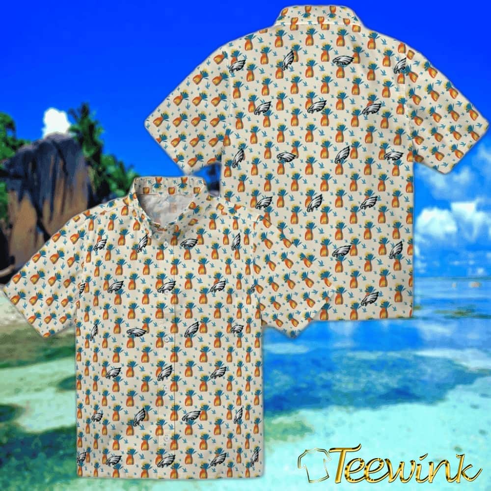 Philadelphia Eagles Hawaiian Shirt – Pineapple Delight image 3 Philadelphia Eagles Hawaiian Shirt – Pineapple Delight image 3