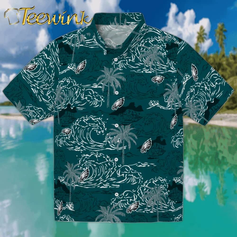 Philadelphia Eagles Hawaiian Shirt – Wave Palm