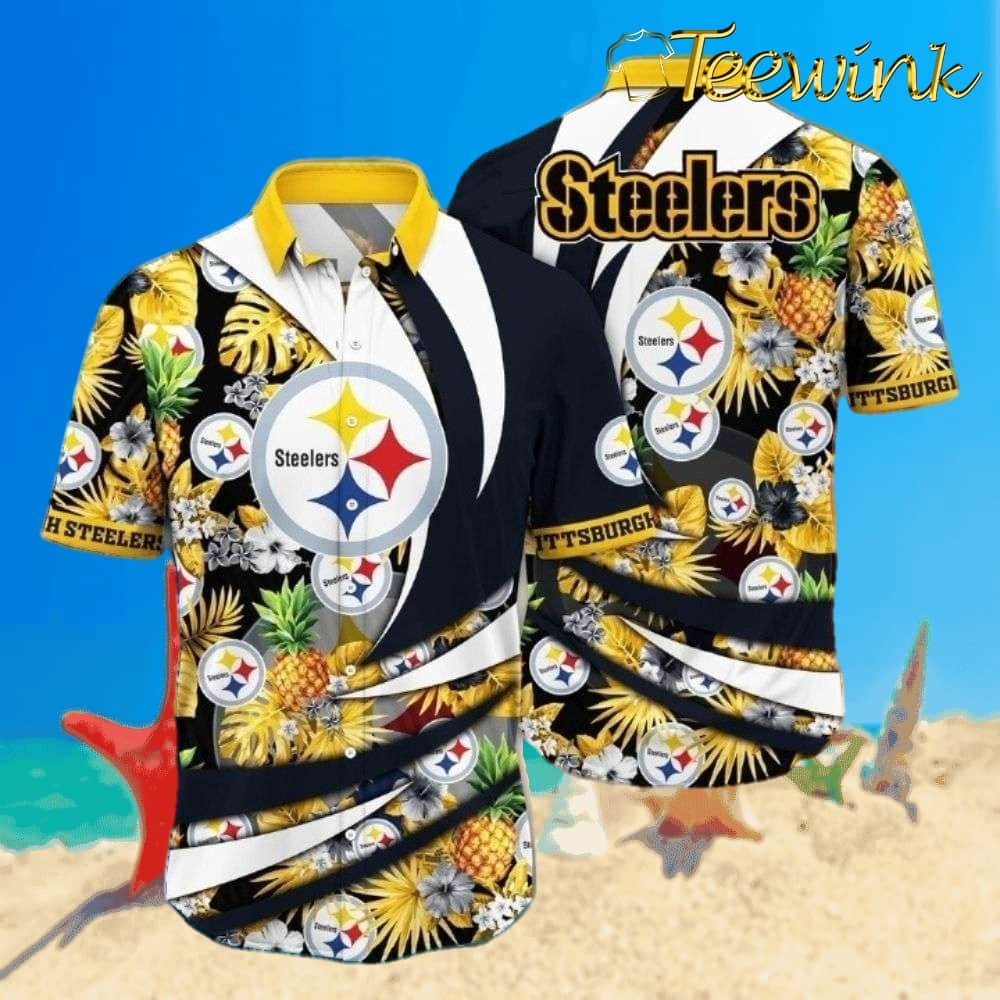 Pineapple Blitz – Tropical Pittsburgh Steelers Hawaiian Shirt