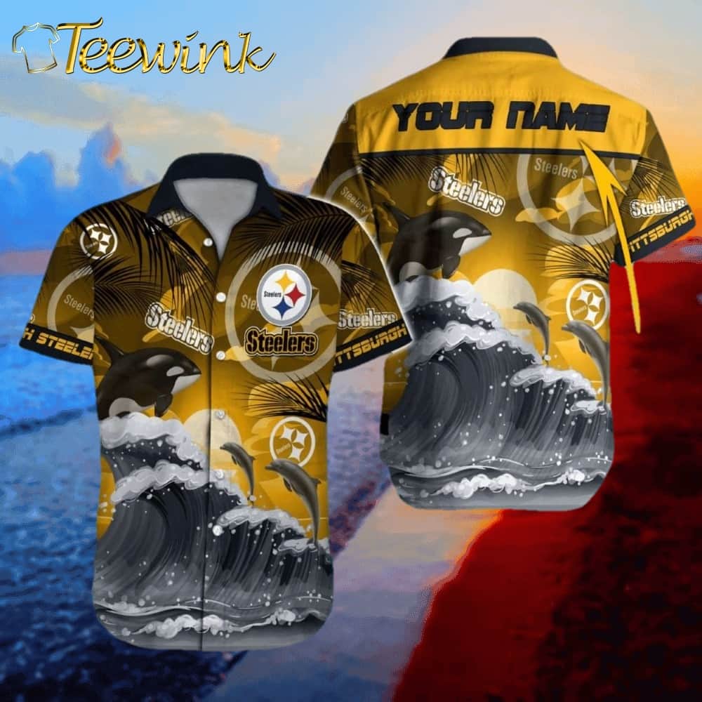 Pittsburgh Steelers Aloha Shirt Custom Name Snoopy Style