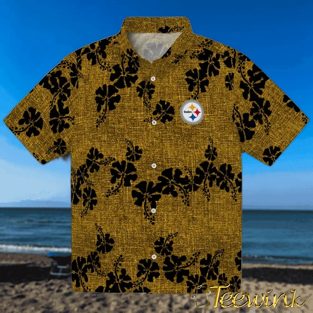 Pittsburgh Steelers Hawaiian Shirt – 50th State Flower