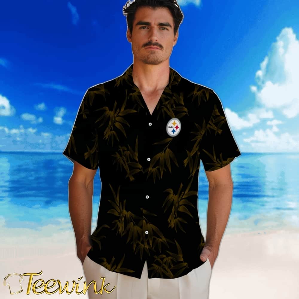 Pittsburgh Steelers Hawaiian Shirt – Bamboo Branches image 2 Pittsburgh Steelers Hawaiian Shirt – Bamboo Branches image 2