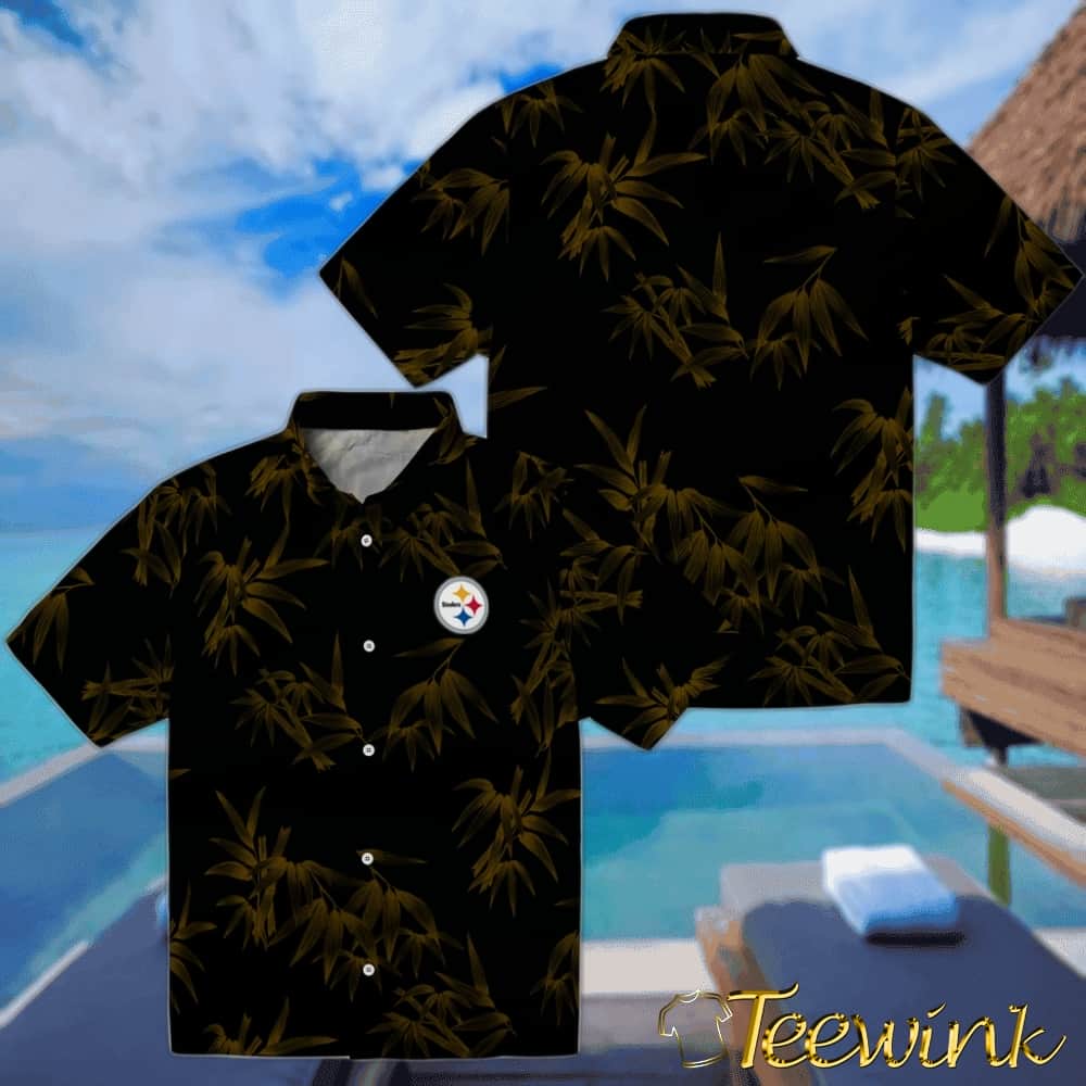 Pittsburgh Steelers Hawaiian Shirt – Bamboo Branches image 3 Pittsburgh Steelers Hawaiian Shirt – Bamboo Branches image 3