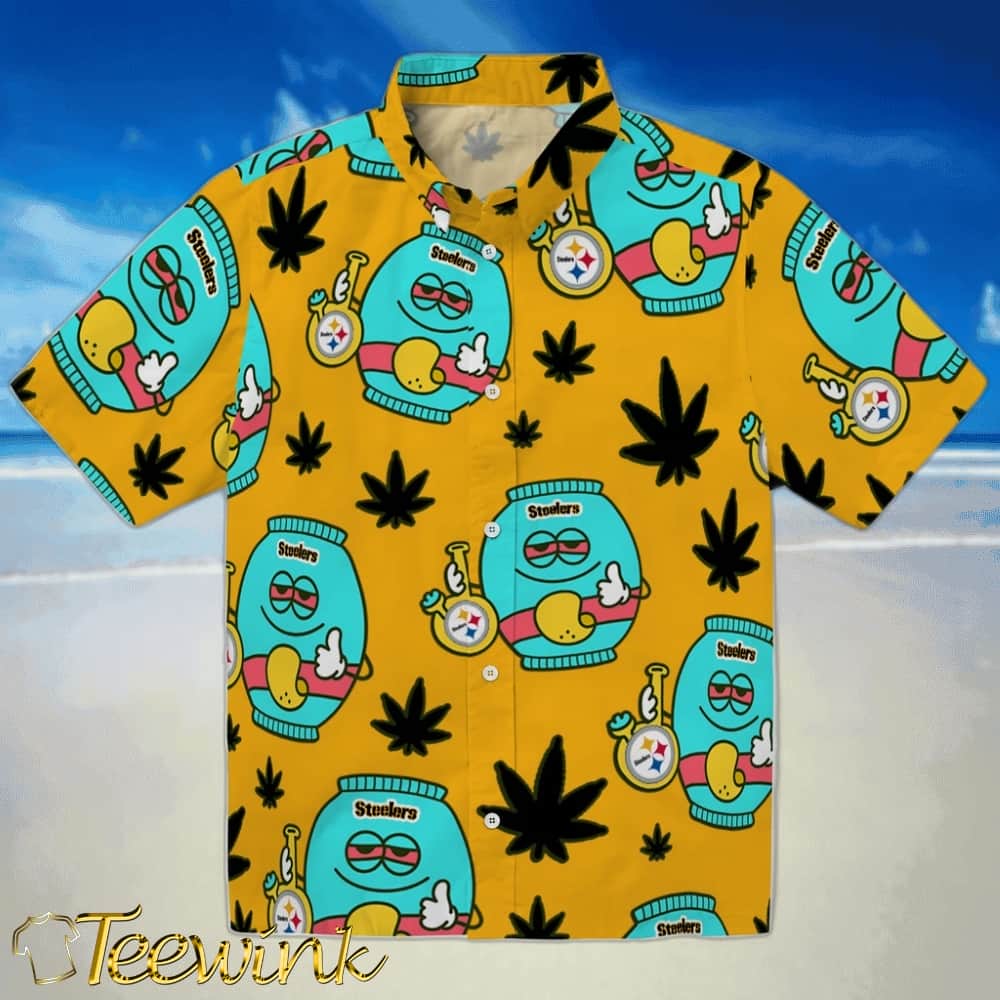Pittsburgh Steelers Hawaiian Shirt – Brilliant Hibiscus Garden Pittsburgh Steelers Hawaiian Shirt – Brilliant Hibiscus Garden