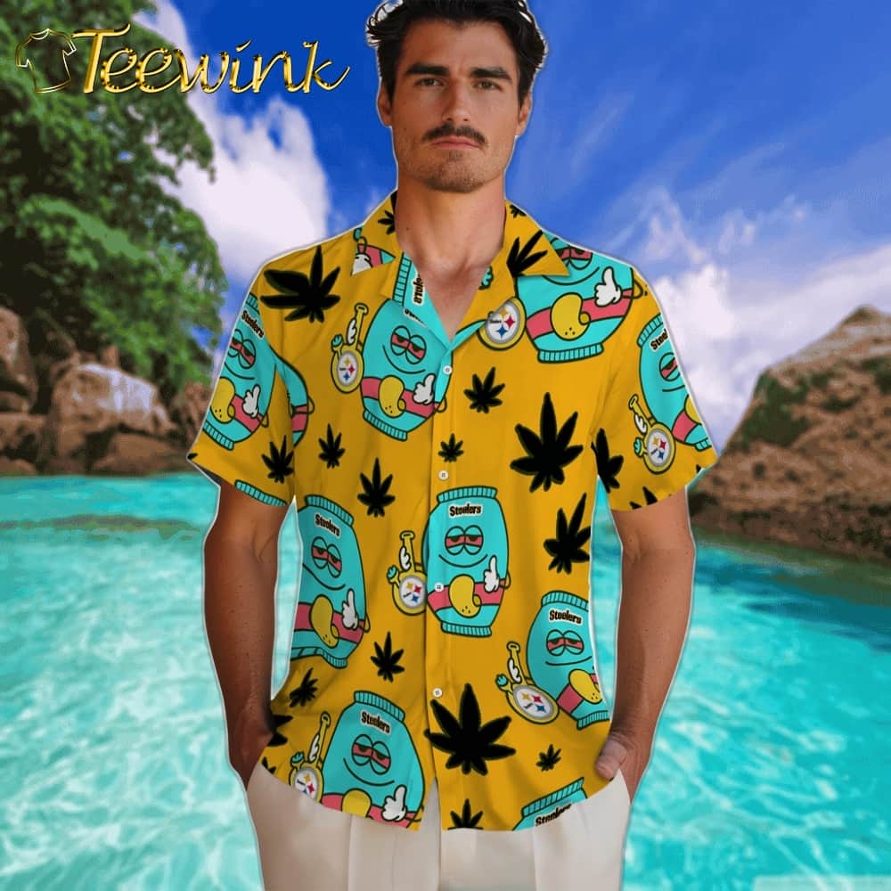 Pittsburgh Steelers Hawaiian Shirt – Chill Vibe image 2 Pittsburgh Steelers Hawaiian Shirt – Chill Vibe image 2