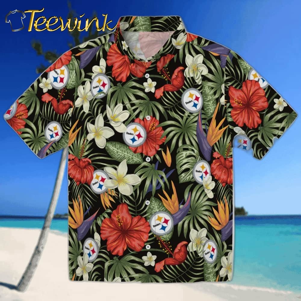 Pittsburgh Steelers Hawaiian Shirt – Hawaii Floral Hibiscus