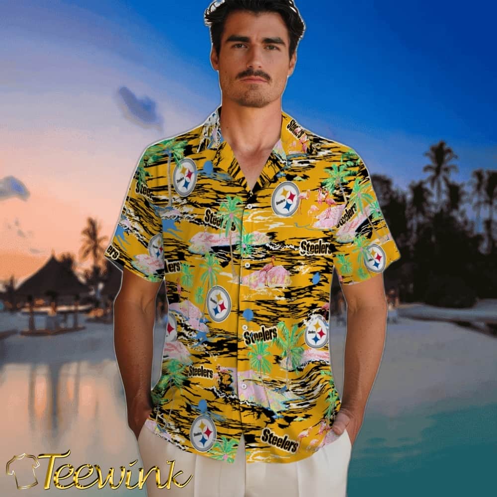 Pittsburgh Steelers Hawaiian Shirt – Hawaii Island image 2 Pittsburgh Steelers Hawaiian Shirt – Hawaii Island image 2