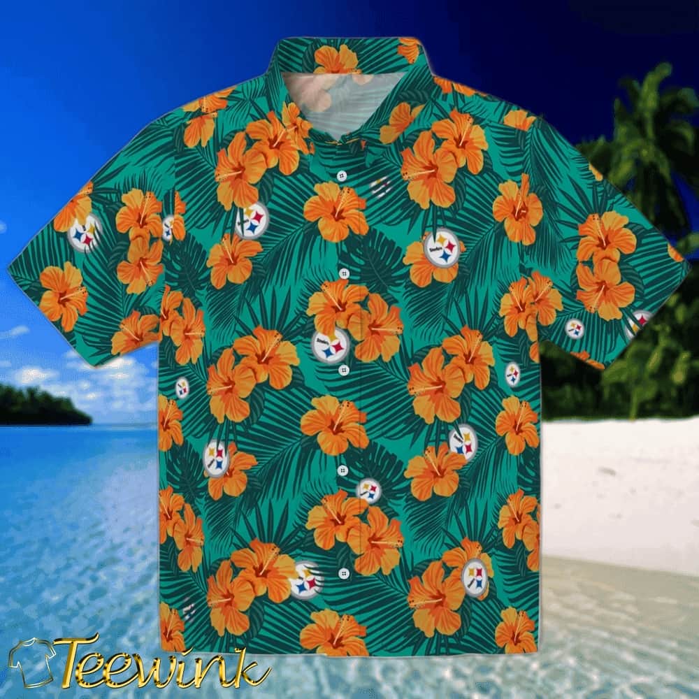 Pittsburgh Steelers Hawaiian Shirt – Hibiscus Arrangement Pittsburgh Steelers Hawaiian Shirt – Hibiscus Arrangement