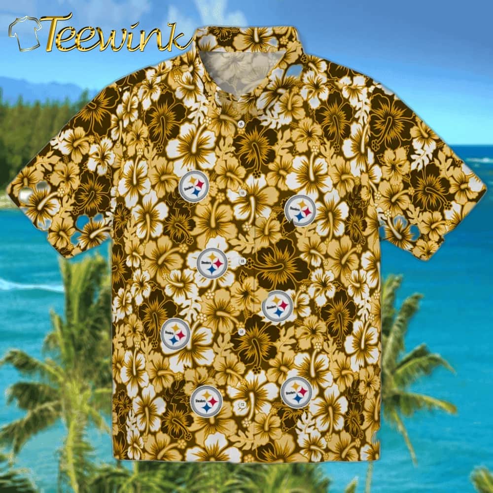 Pittsburgh Steelers Hawaiian Shirt – Hibiscus Blooms