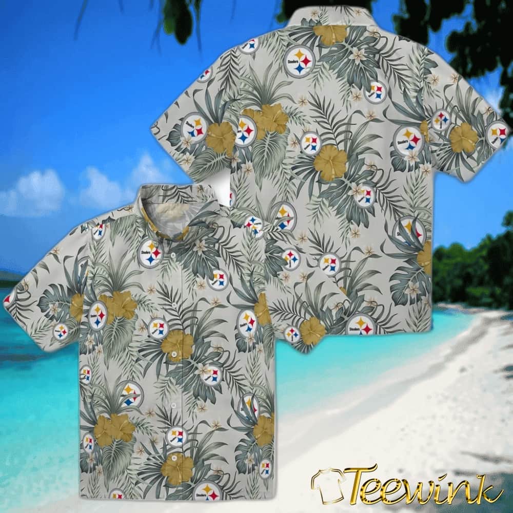 Pittsburgh Steelers Hawaiian Shirt – Hibiscus Designs image 3 Pittsburgh Steelers Hawaiian Shirt – Hibiscus Designs image 3