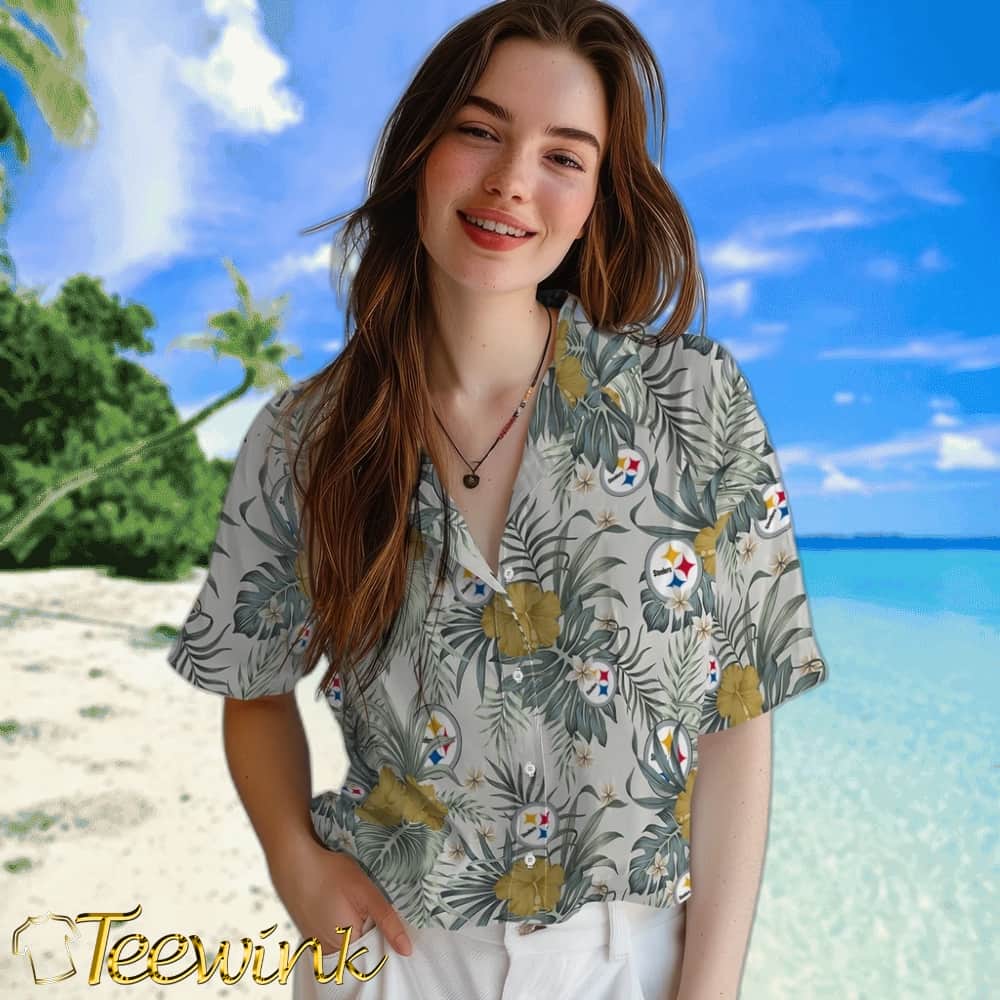 Pittsburgh Steelers Hawaiian Shirt – Hibiscus Designs image 4 Pittsburgh Steelers Hawaiian Shirt – Hibiscus Designs image 4