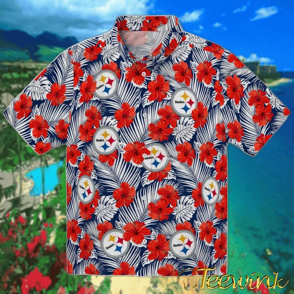 Pittsburgh Steelers Hawaiian Shirt – Hibiscus Exotic Pittsburgh Steelers Hawaiian Shirt – Hibiscus Exotic