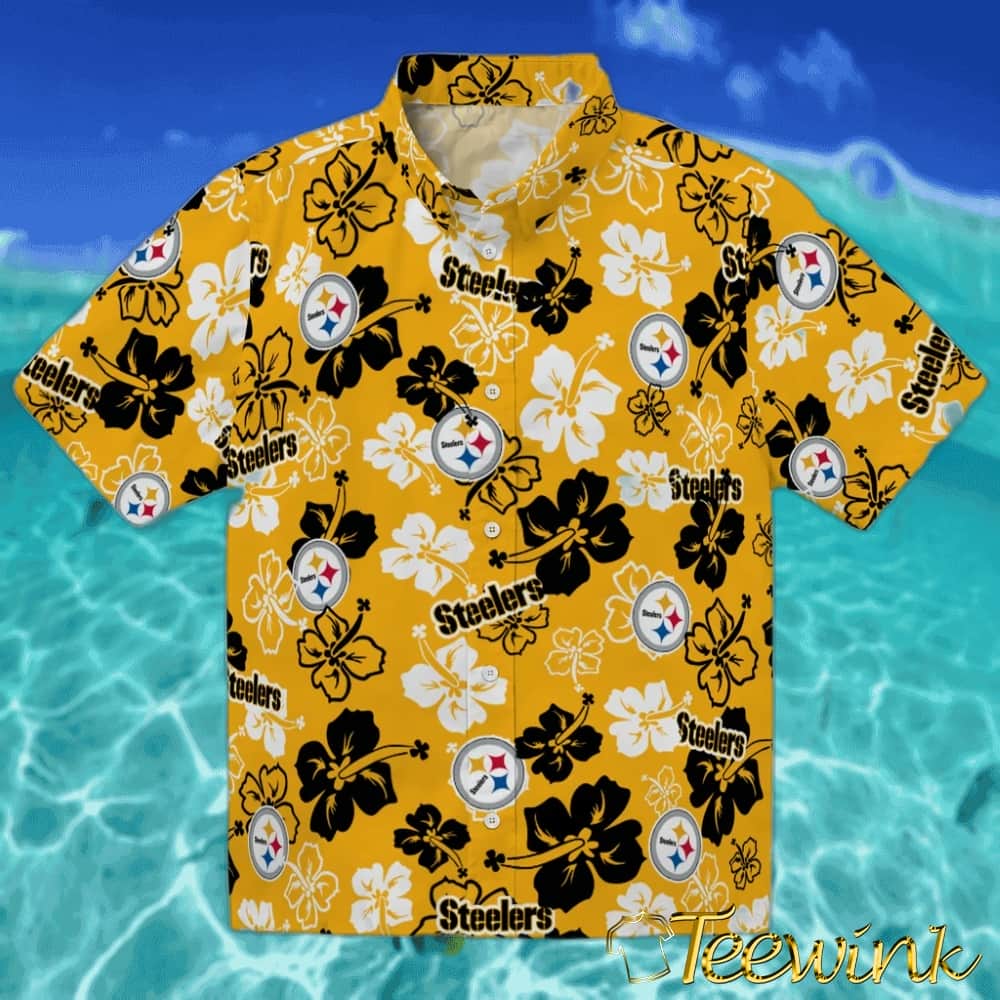 Pittsburgh Steelers Hawaiian Shirt – Hibiscus Fiesta