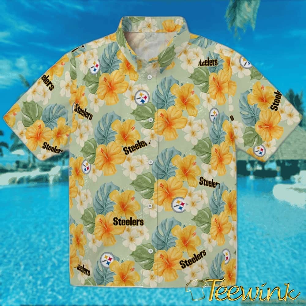 Pittsburgh Steelers Hawaiian Shirt – Hibiscus Mood