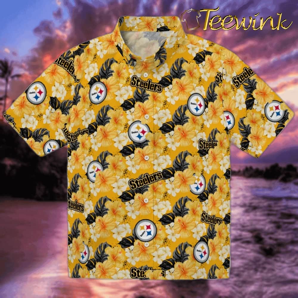 Pittsburgh Steelers Hawaiian Shirt – Hibiscus Tropics