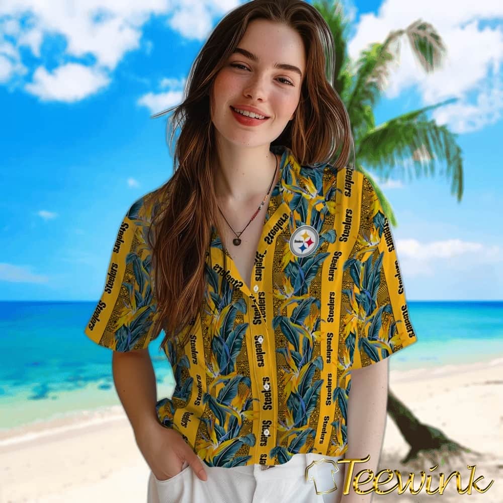 Pittsburgh Steelers Hawaiian Shirt – Paradise Vines image 4 Pittsburgh Steelers Hawaiian Shirt – Paradise Vines image 4
