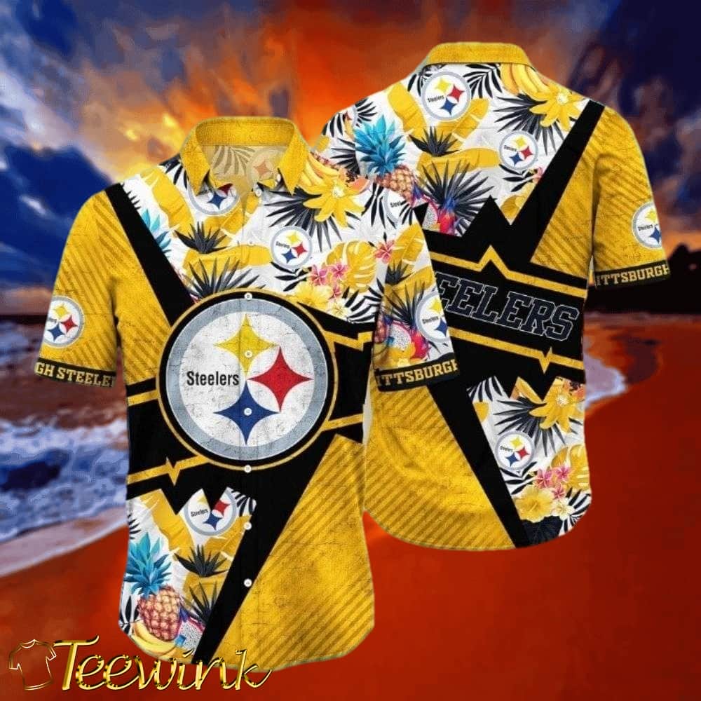 Pittsburgh Steelers Vibrant Flora Fan Hawaiian Shirt